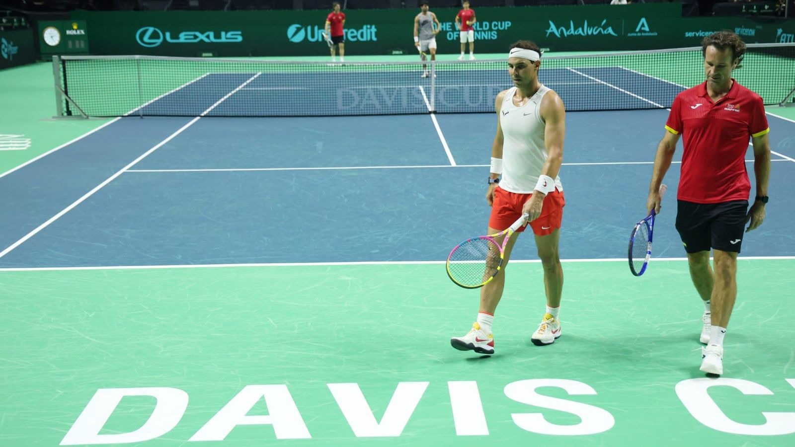 Rafa Nadal-Carlos Alcaraz, ocho juegos a tope con empate antes de la Copa Davis