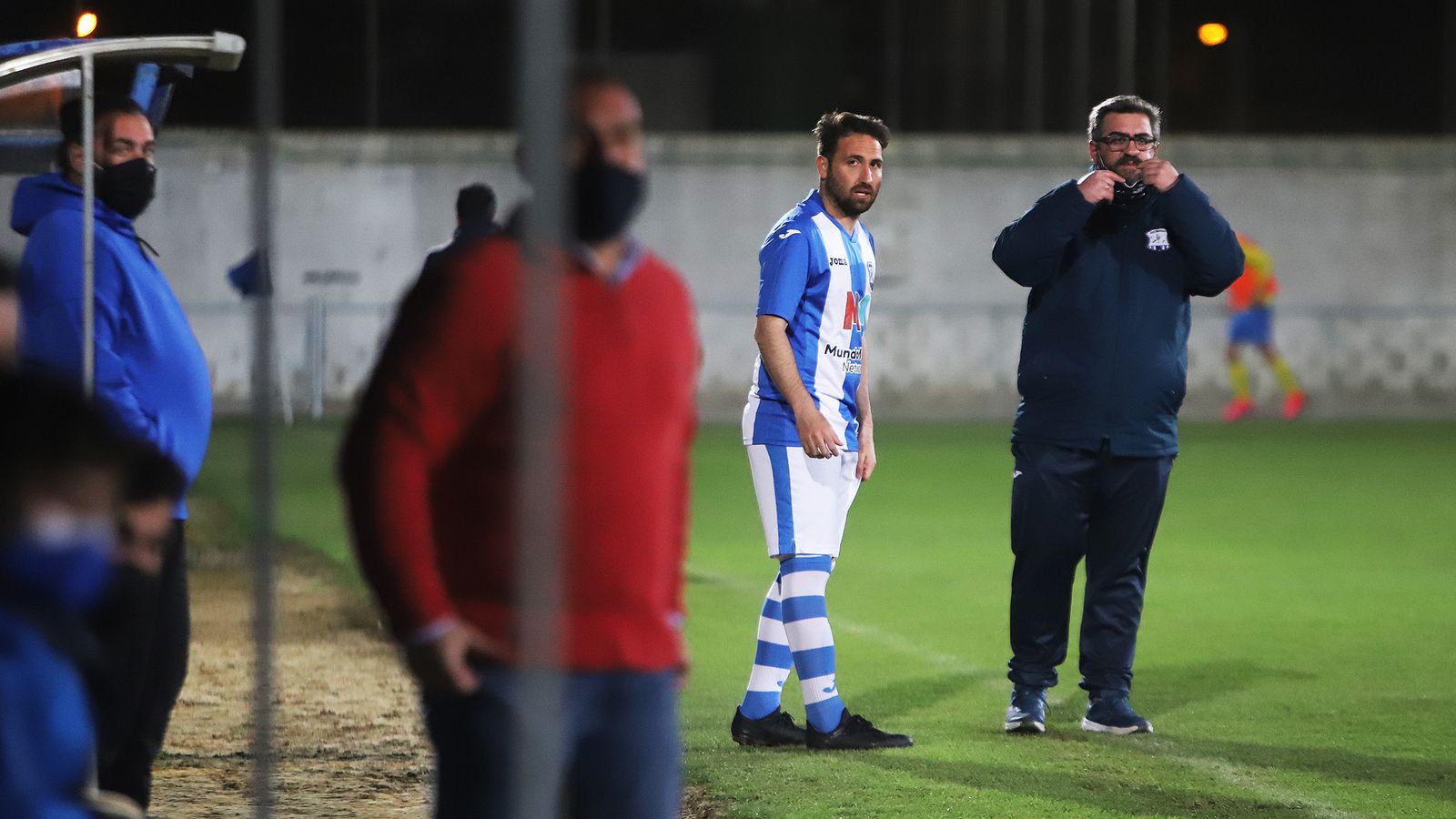 Juanito Benítez debutó con el Jerez Industrial en el partido contra El Torno.