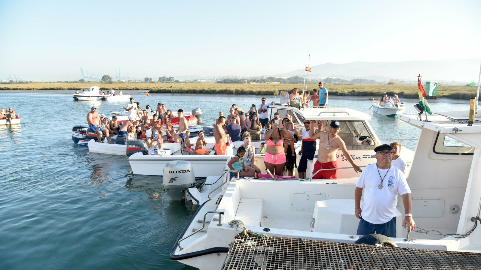 Las mejores fotos de la procesión  de la Virgen del Carmen en Palmones