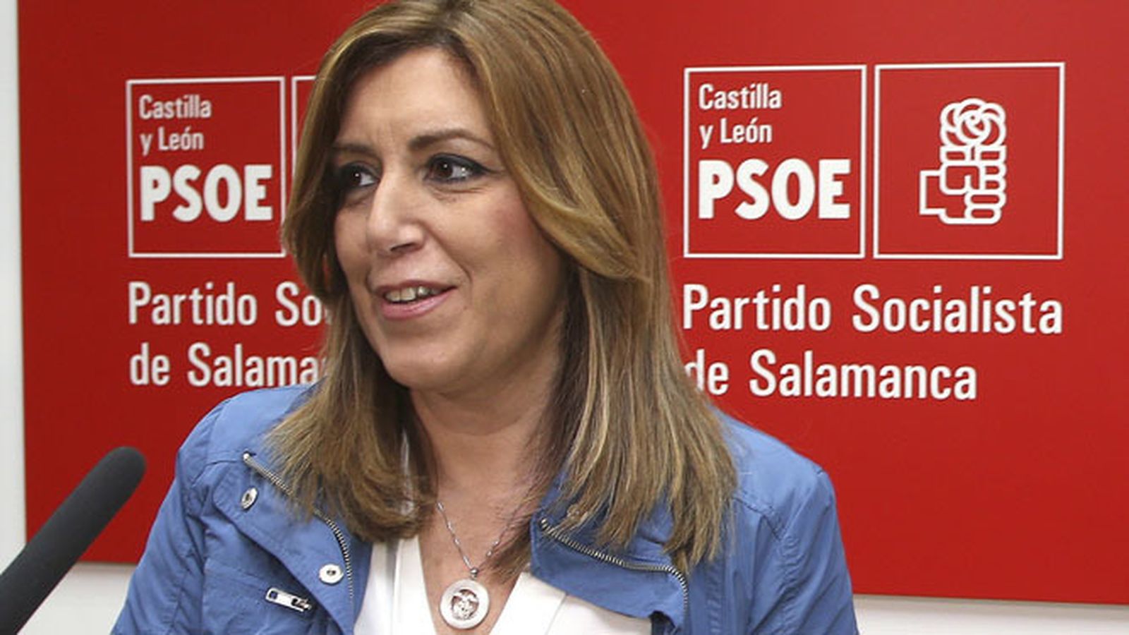 Susana Diaz, durante un acto en Salamanca.