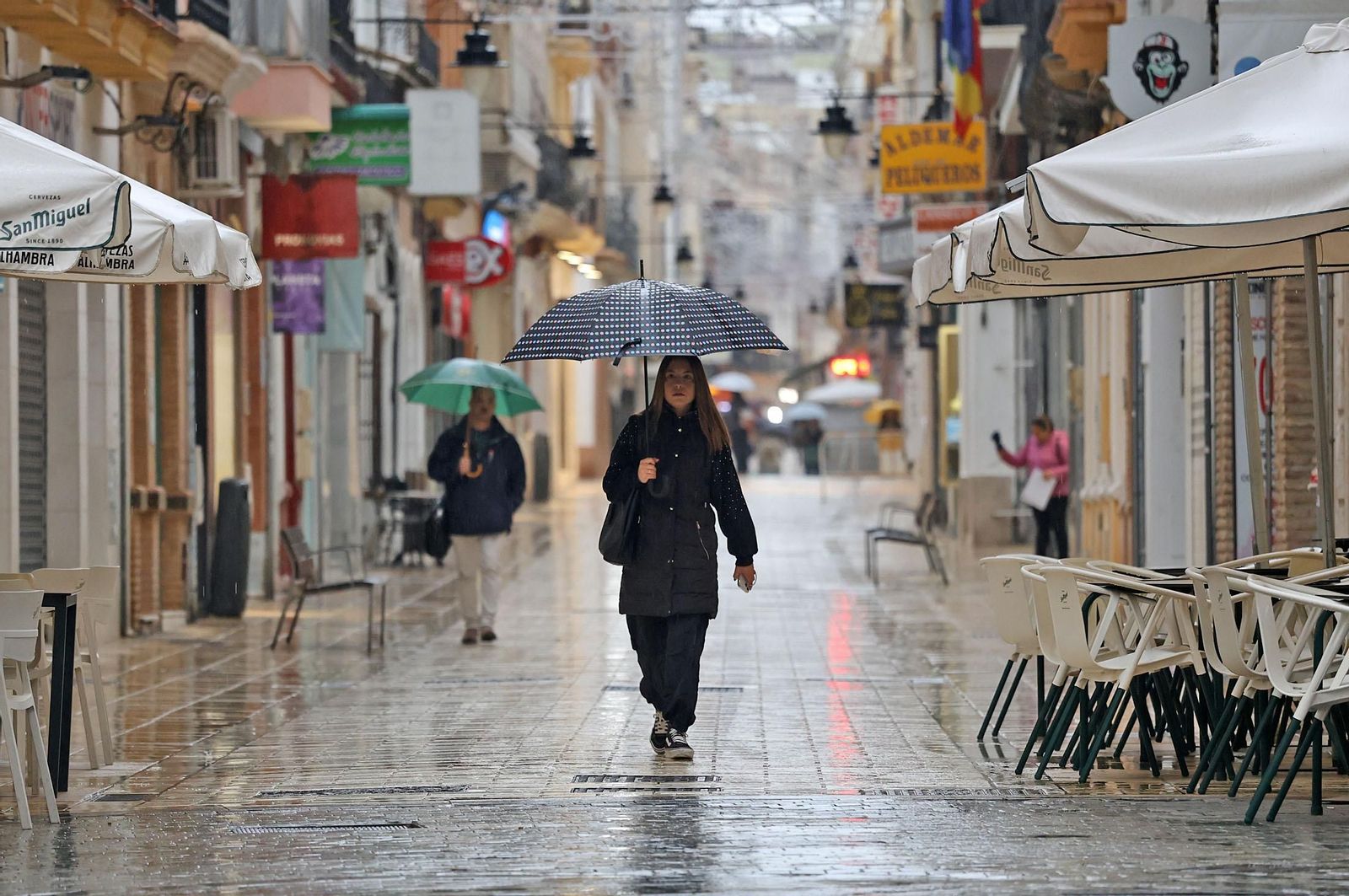 Imágenes del paso de la DANA por Huelva