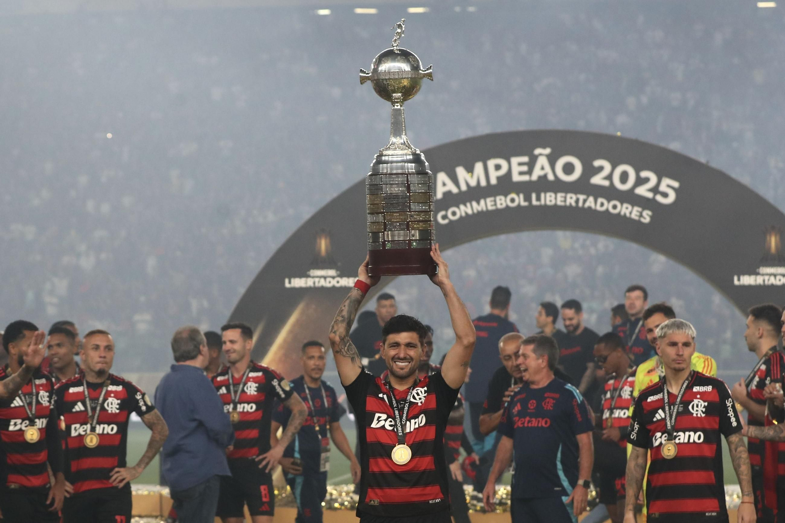 Las fotos de la final de la Copa Libertadores con triunfo de Flamengo sobre Palmeiras