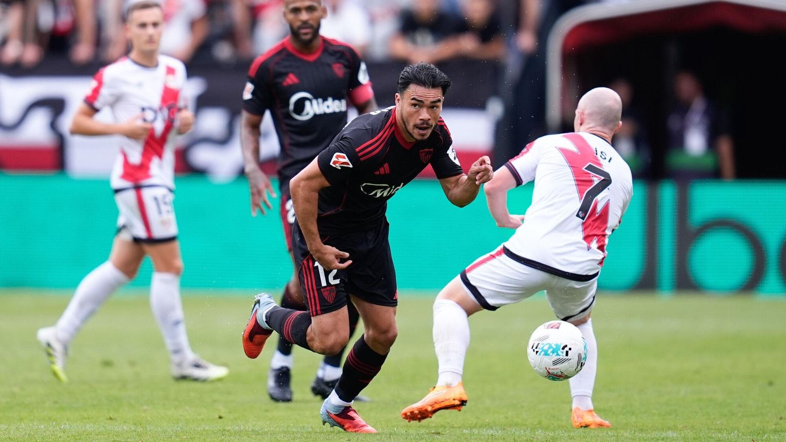 En el partido ante el Rayo Vallecano.