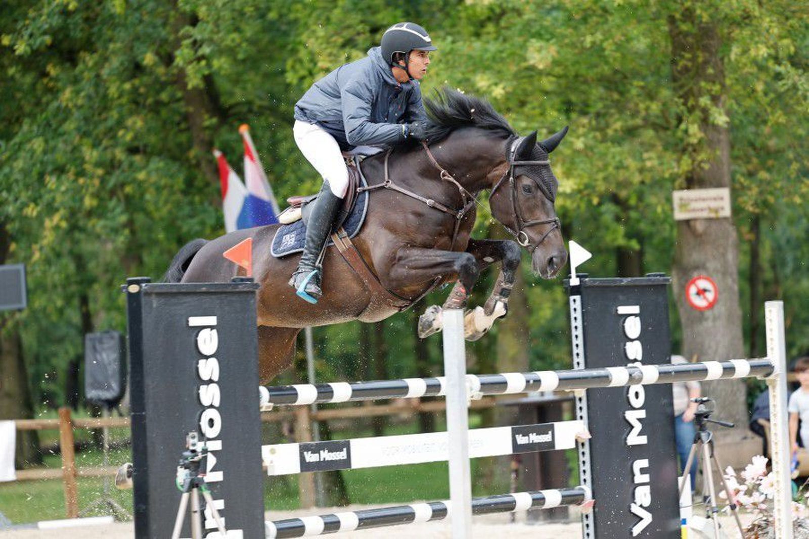 Mario Muñoz, durante la prueba en tierras holandesas