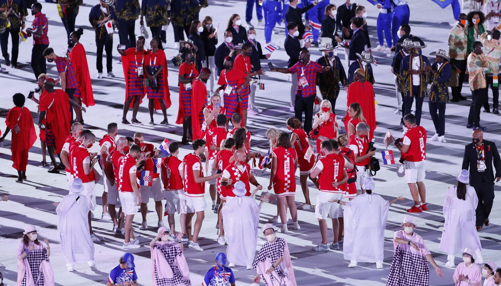 La ceremonia inaugural de los Juegos Olímpicos de Tokio 2020, en imágenes