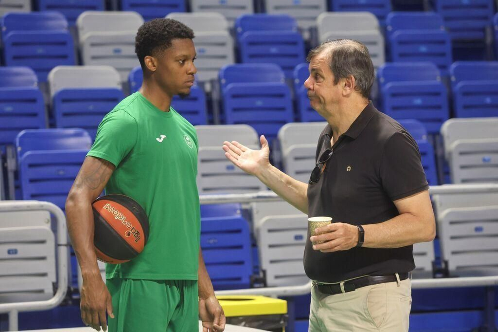Juanma Rodríguez, durante el Media Day del martes