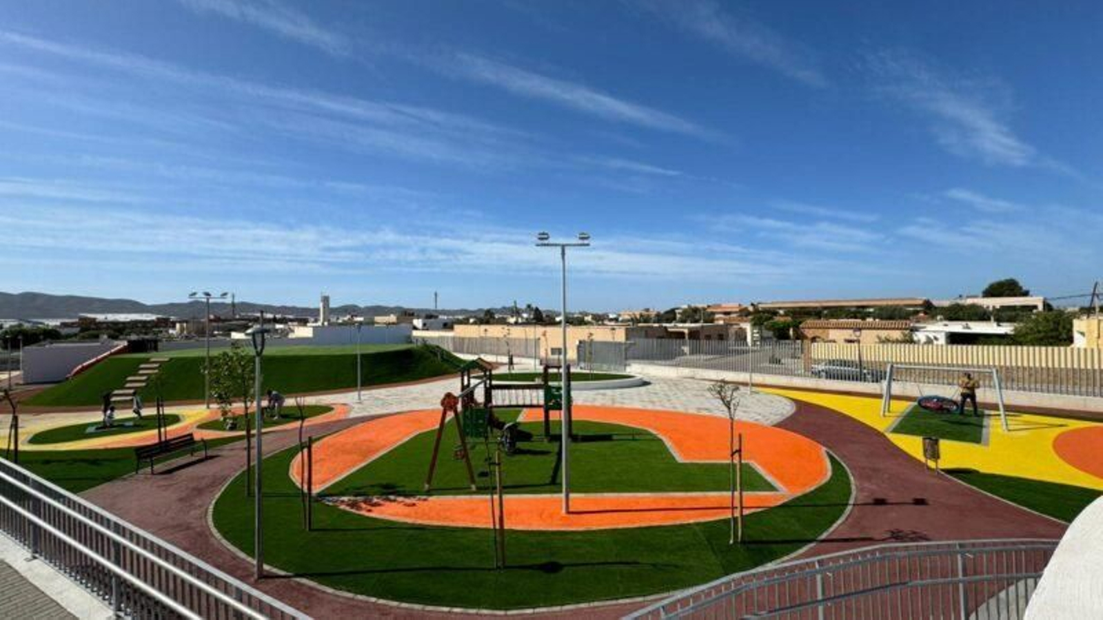 Aspecto final del parque público de Las Berlingas, en San Isidro