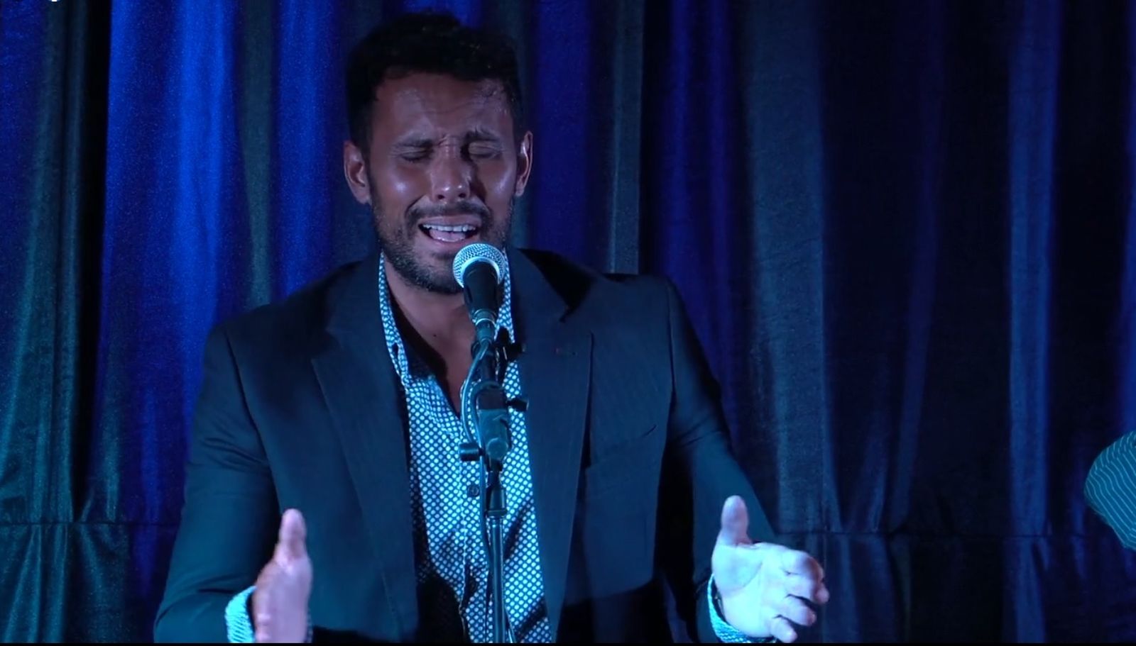 El jerezano Pablo Padilla, durante su actuación.