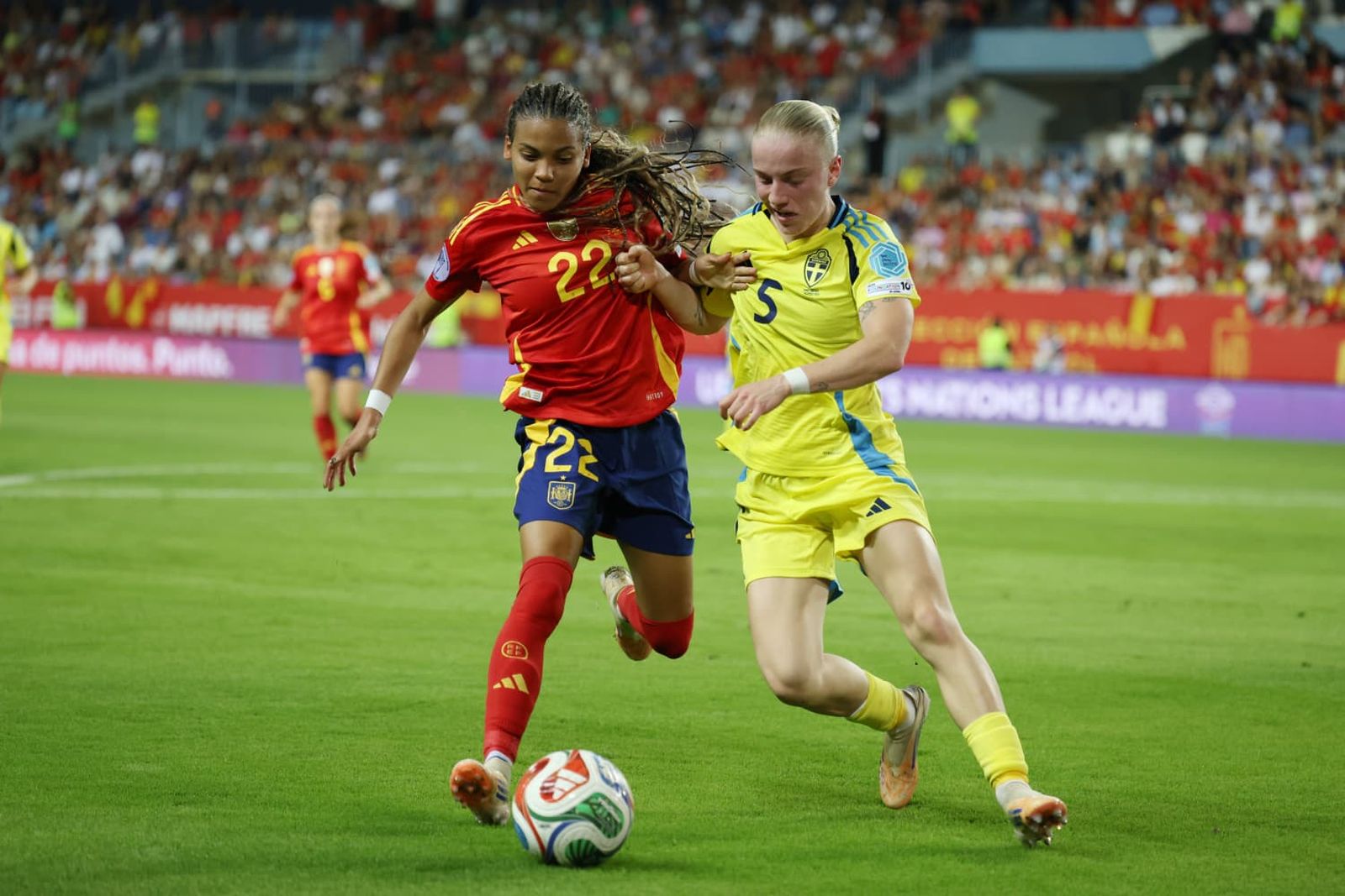 El España-Suecia de Málaga, en fotos