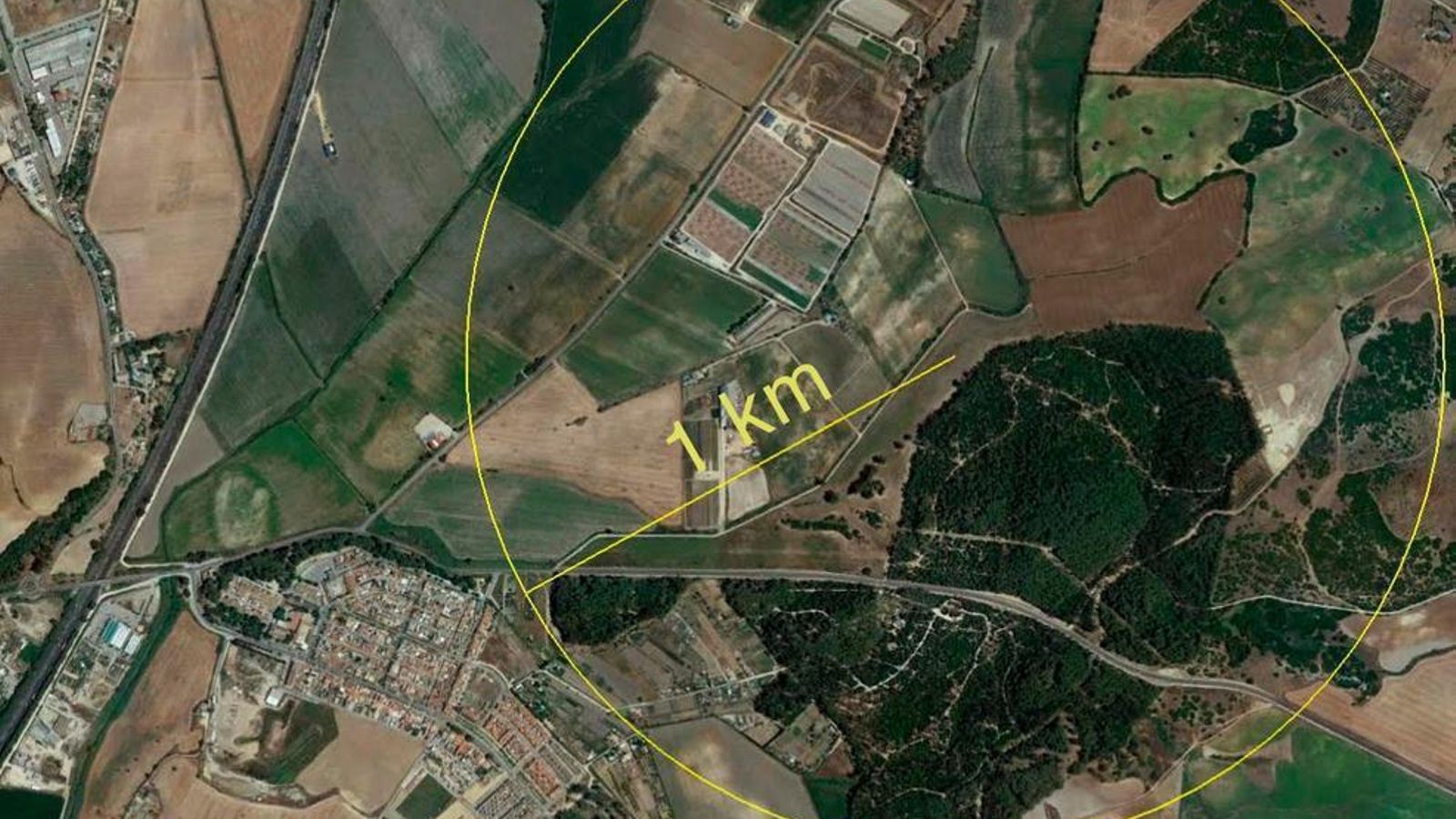 Distancia de 1 kilómetro entre el horno crematorio y Estella.