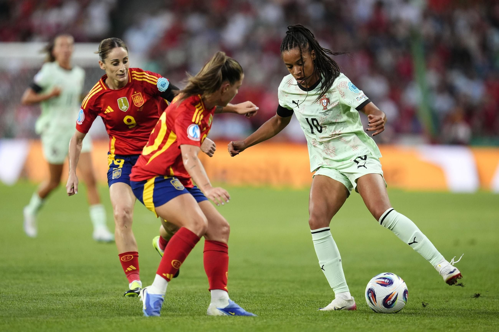 Las fotos del España-Portugal en la Eurocopa femenina
