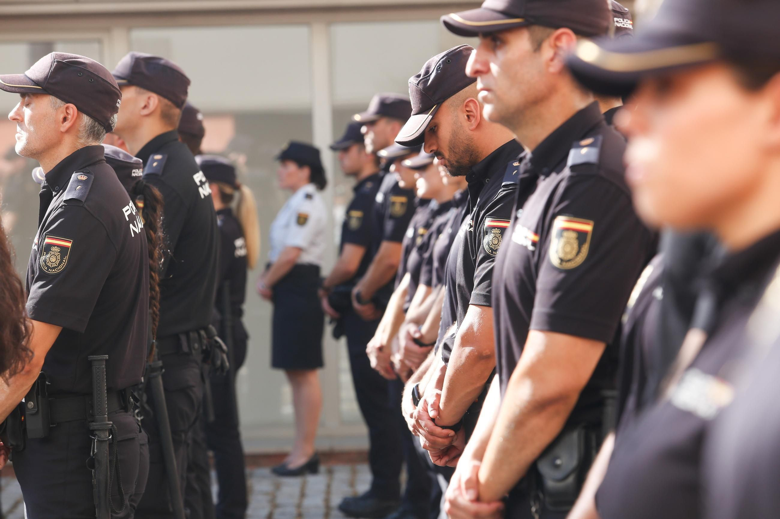 Acto de presenación de los nuevos alumnos de la Escuela Nacional de Policía en Algeciras