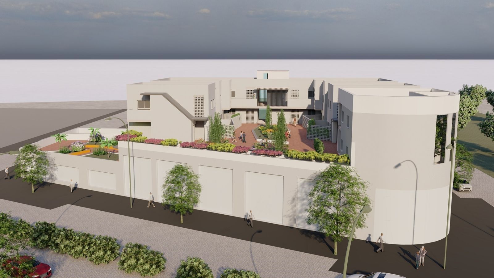 Recreación virtual de la promoción de Torre Rosario, con 14 viviendas protegidas, en el Distrito Este-Alcosa-Torreblanca.