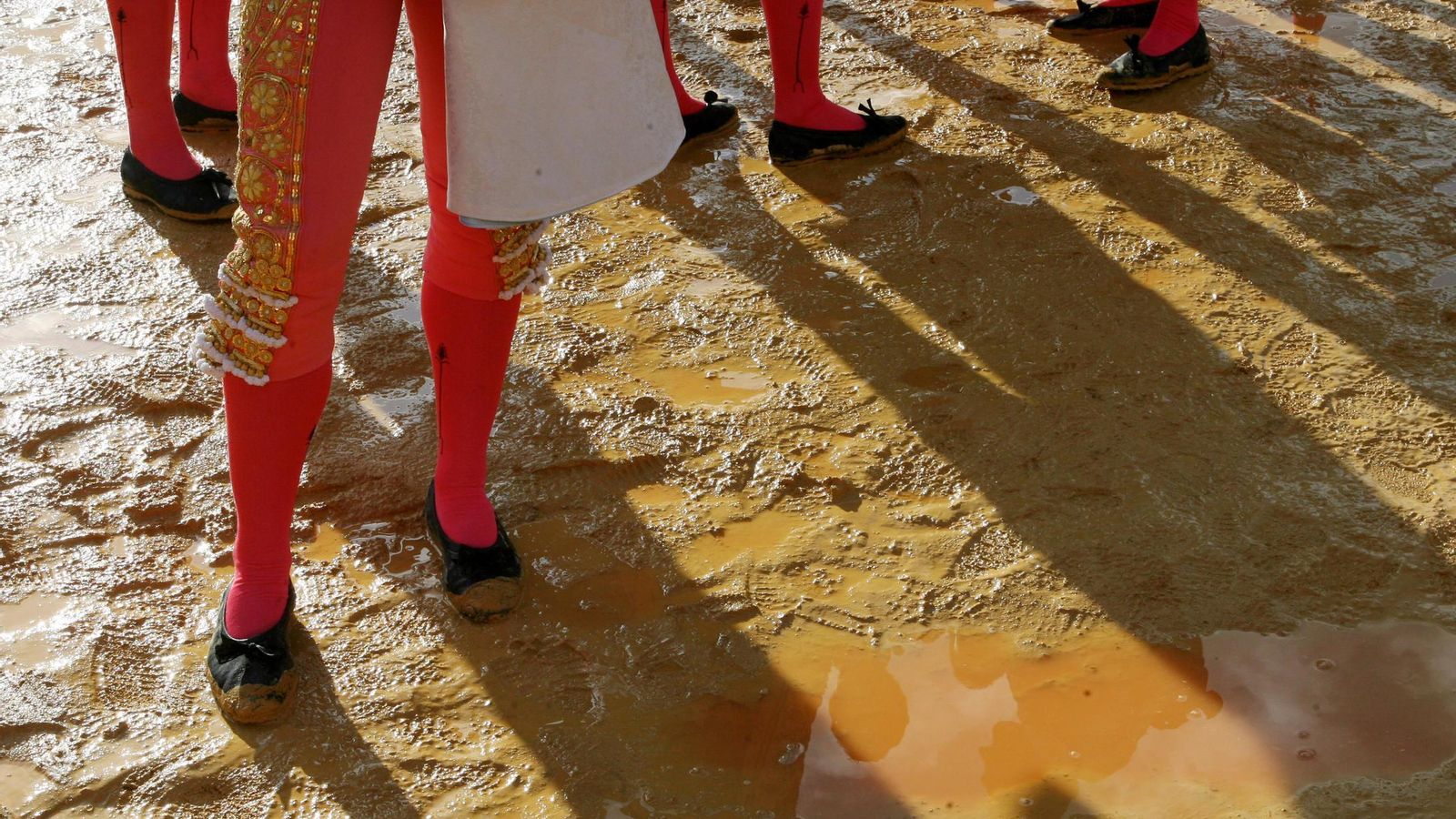 El albero convertido en un barrizal