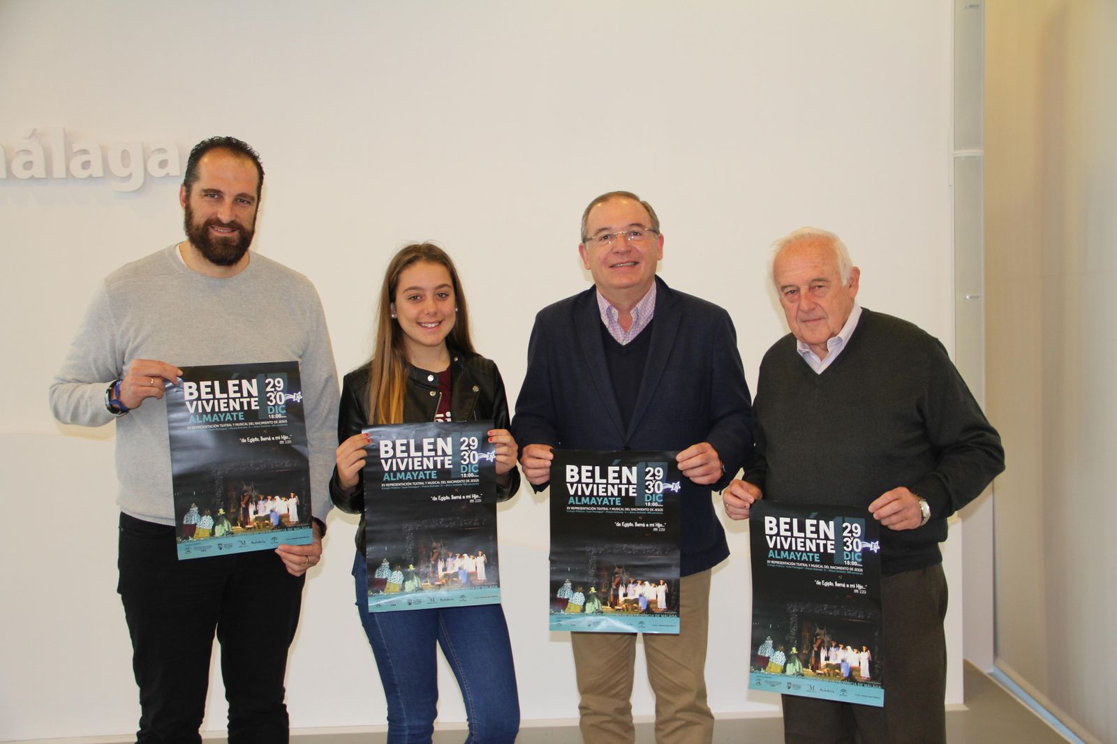 Presentación del belén viviente de Almayate.