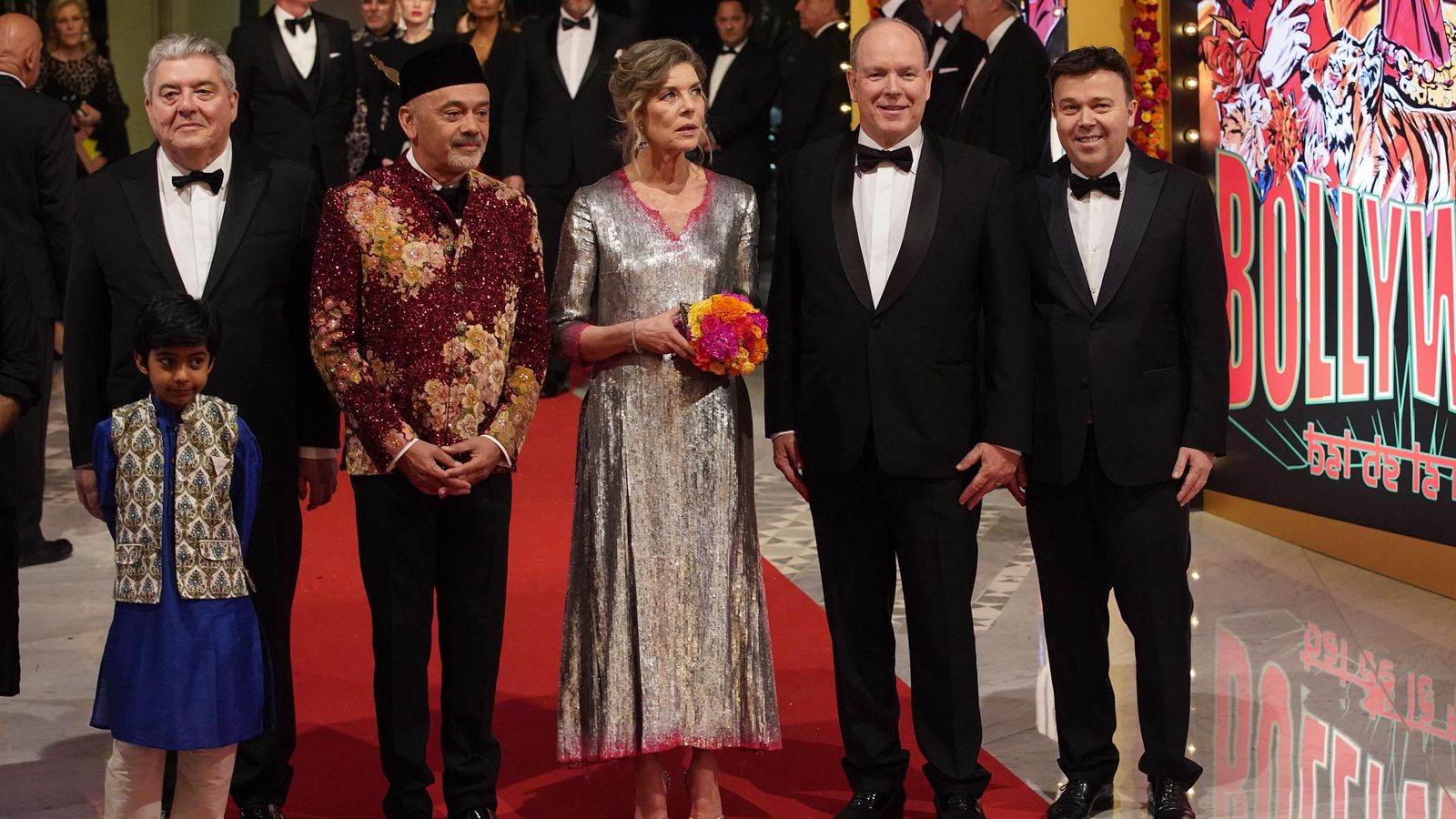 Los príncipes Carolina y Alberto con Christian Louboutin