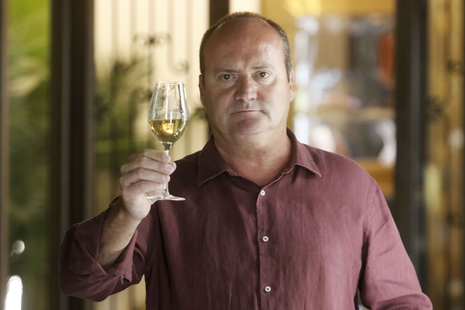 Cristóbal Luque, en la taberna Moriles Ribera.