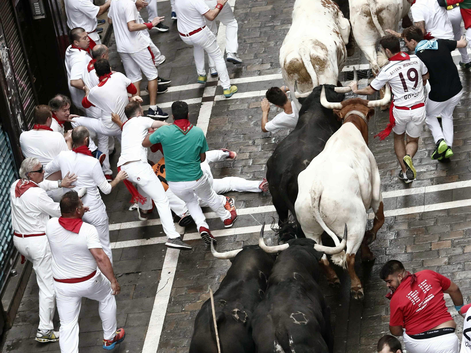 Primer encierro de los sanfermines 2019