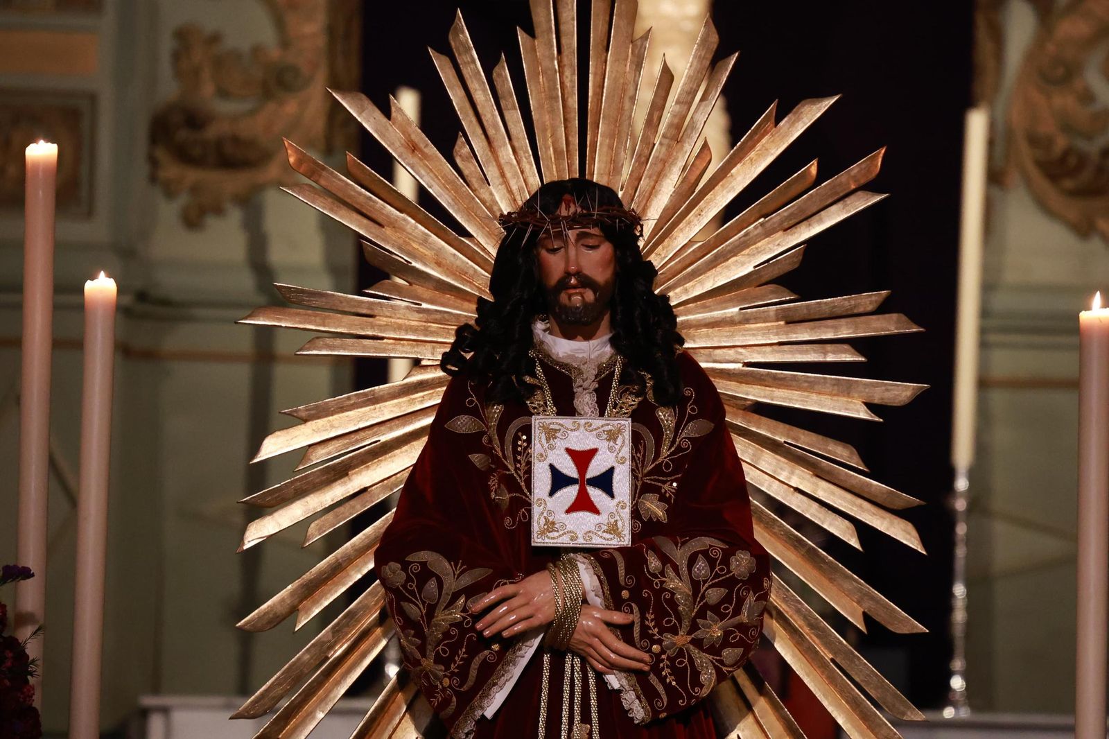 Cristo Medinaceli, protagonista del primer viernes de cuaresma de Málaga, en imágenes