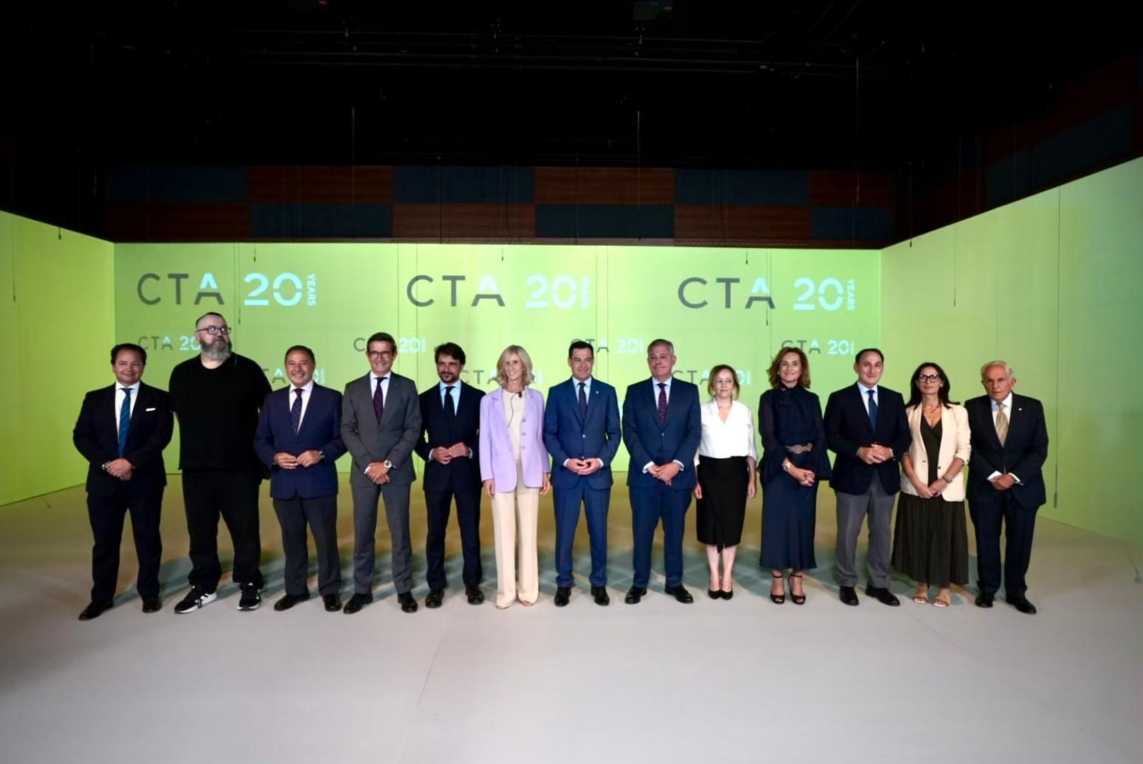 Representantes institucionales y empresariales en la gala del 20º aniversario de CTA.