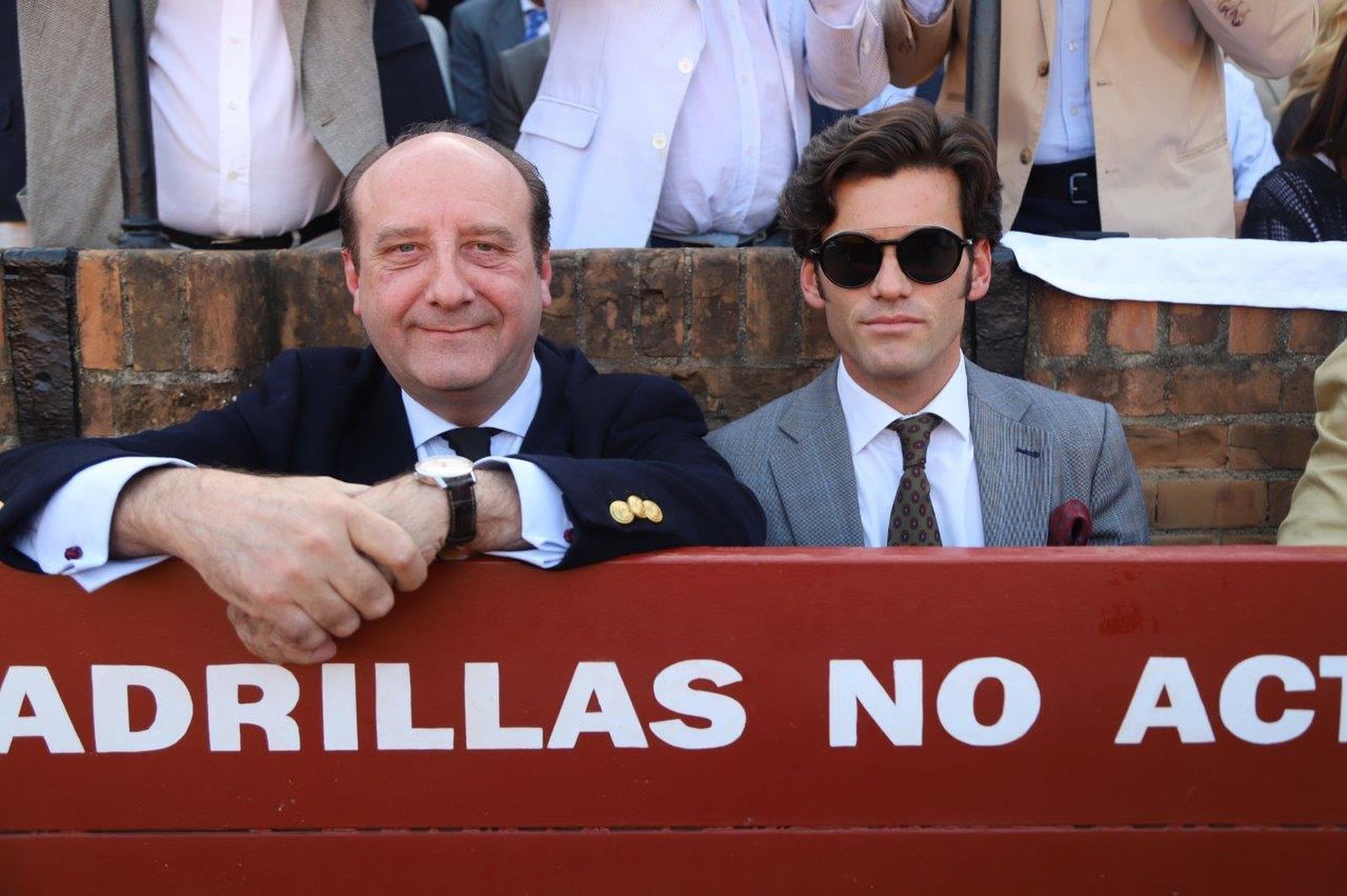 Joaquín Moeckel y el torero José Garrido.