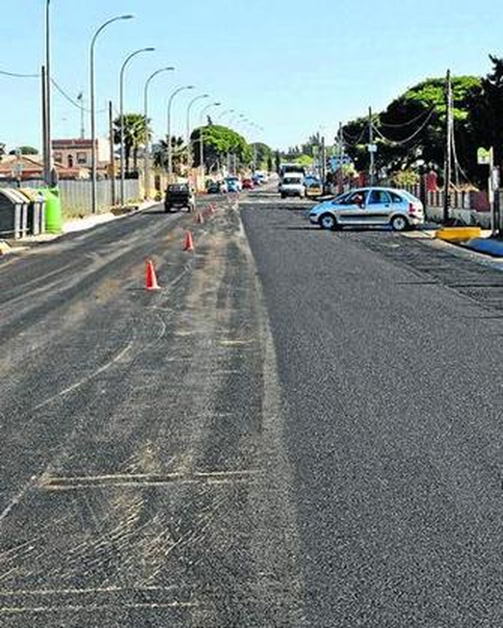 Vista de la zona de la Rana Verde, actualmente en obras.