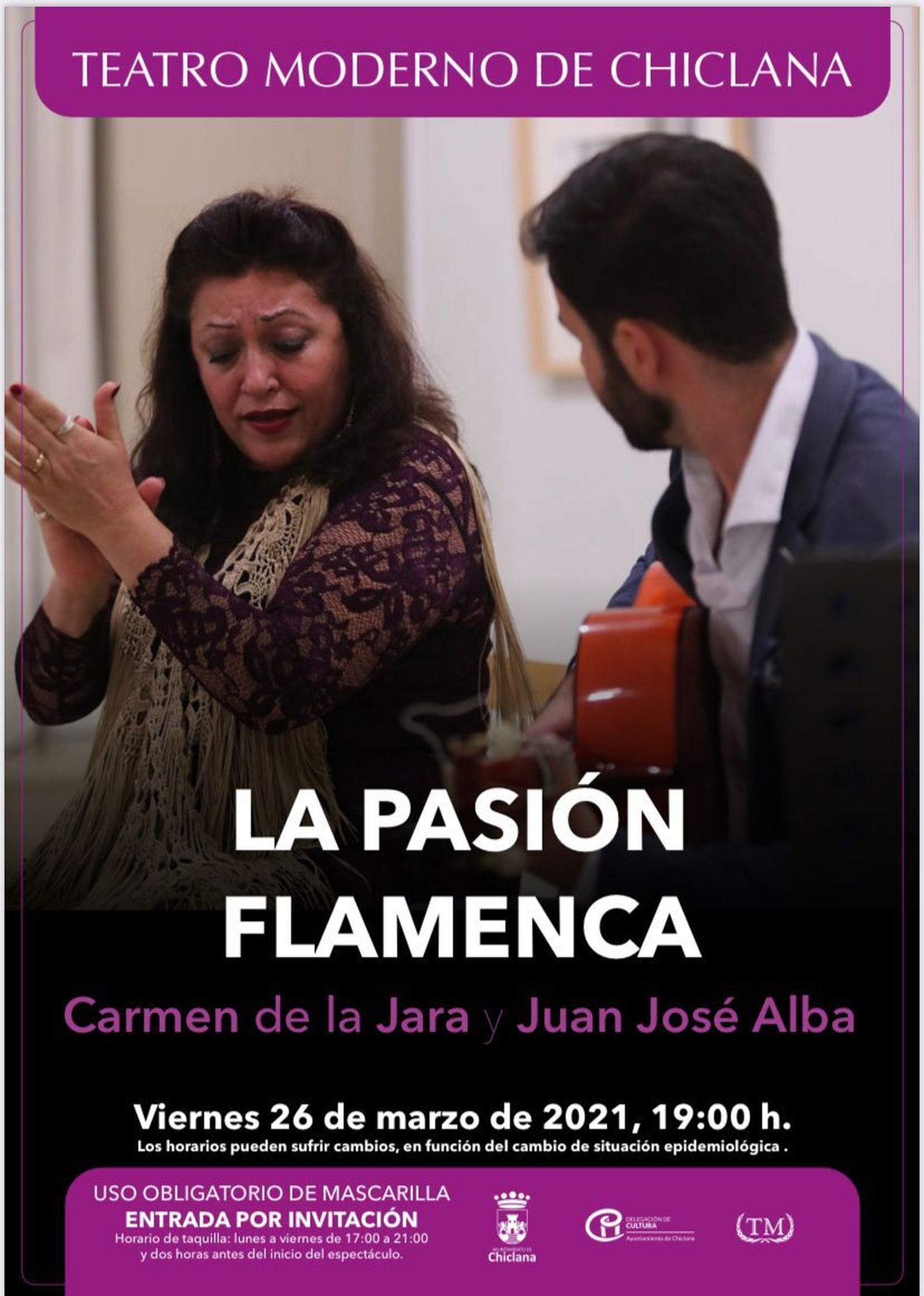 Cartel anunciador del espectáculo que se celebra este viernes.