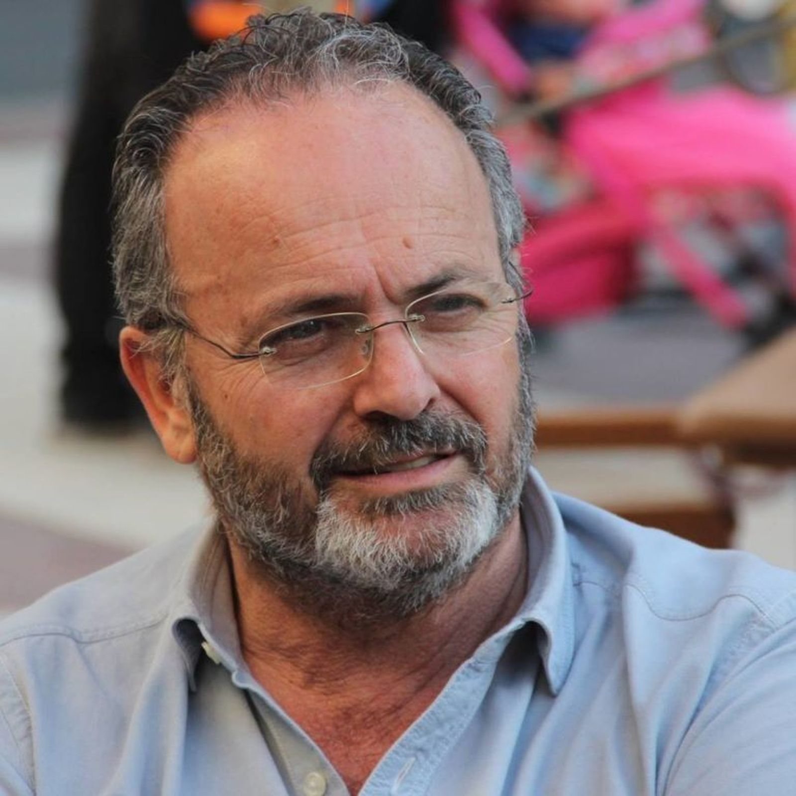 El escritor Uberto Stabile.