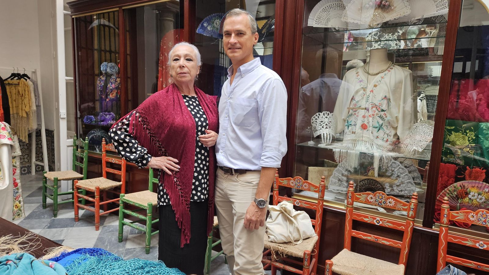 Cristina Hoyos con Juan Foronda