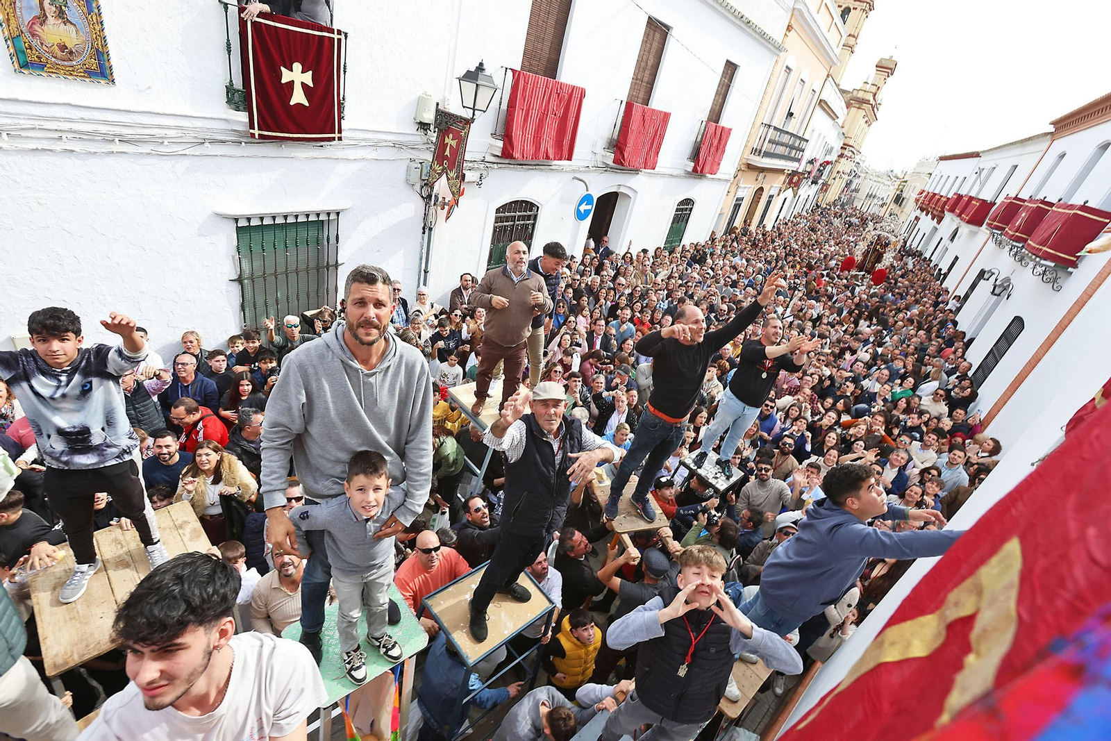 Imágenes de las tiradas de San Antonio Abad en Trigueros