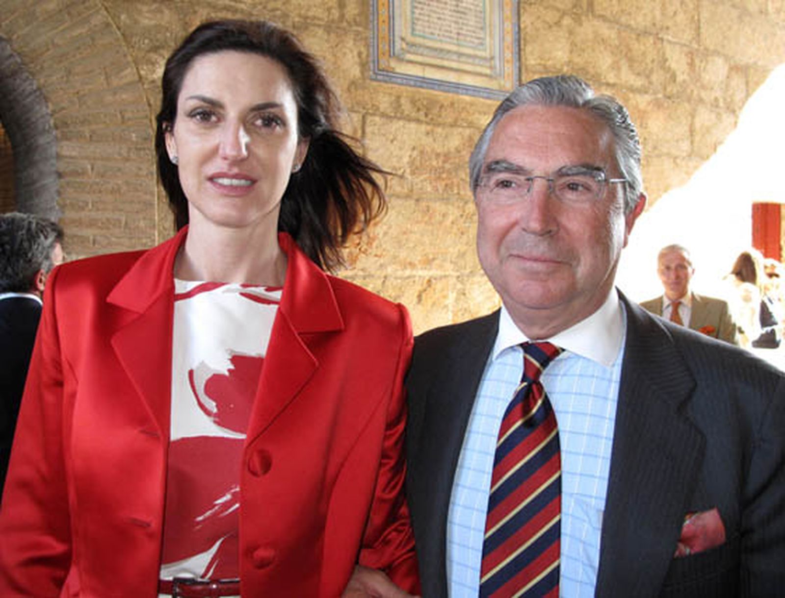 Cristina Ybarra y el ganadero Enrique Moreno de la Cova.

Foto: Victoria Ramírez