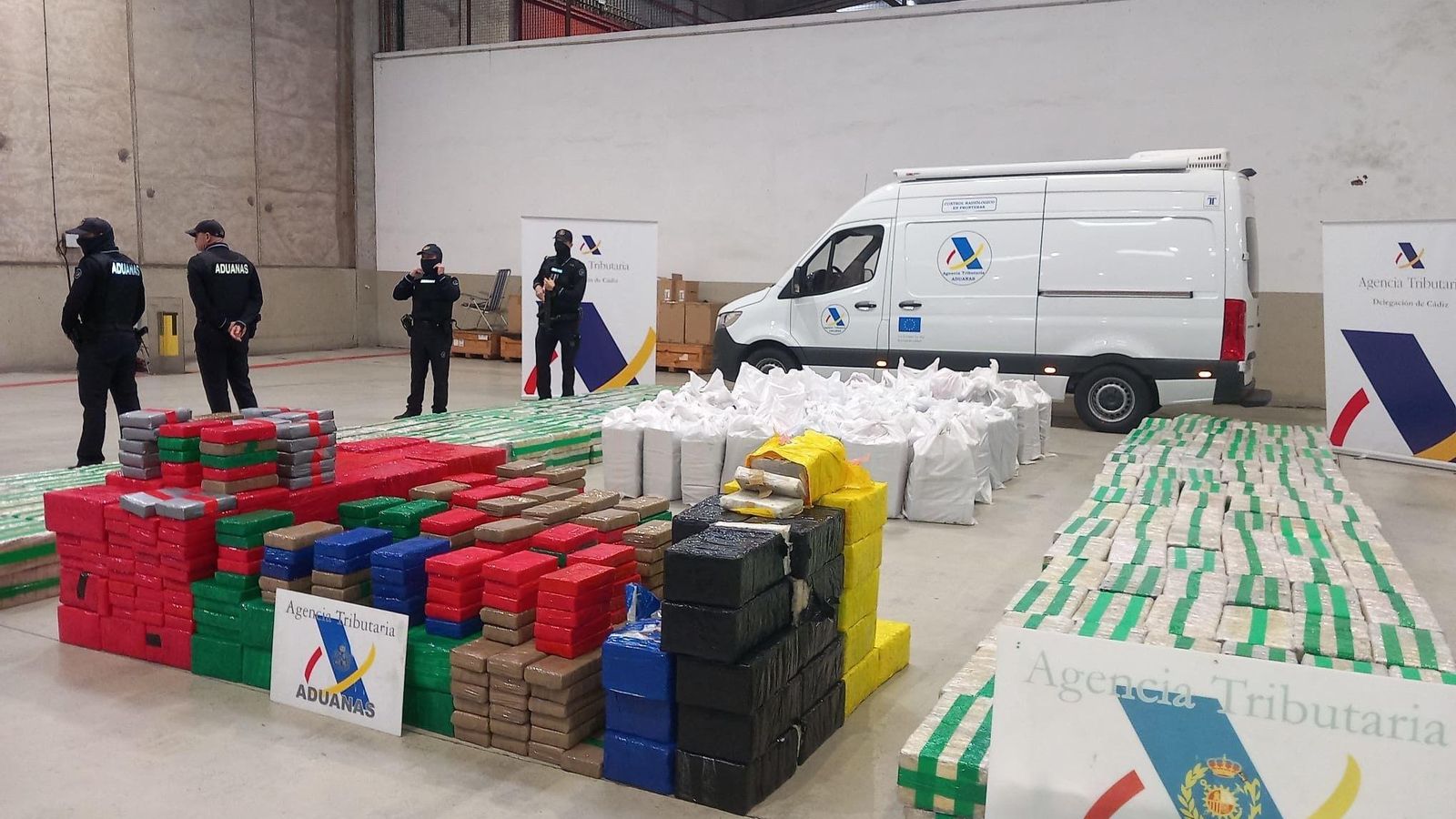 El alijo de 8.000 kilos de cocaína intervenido en Algeciras la pasada semana. El alijo de 8.000 kilos de cocaína intervenido en Algeciras la pasada semana.