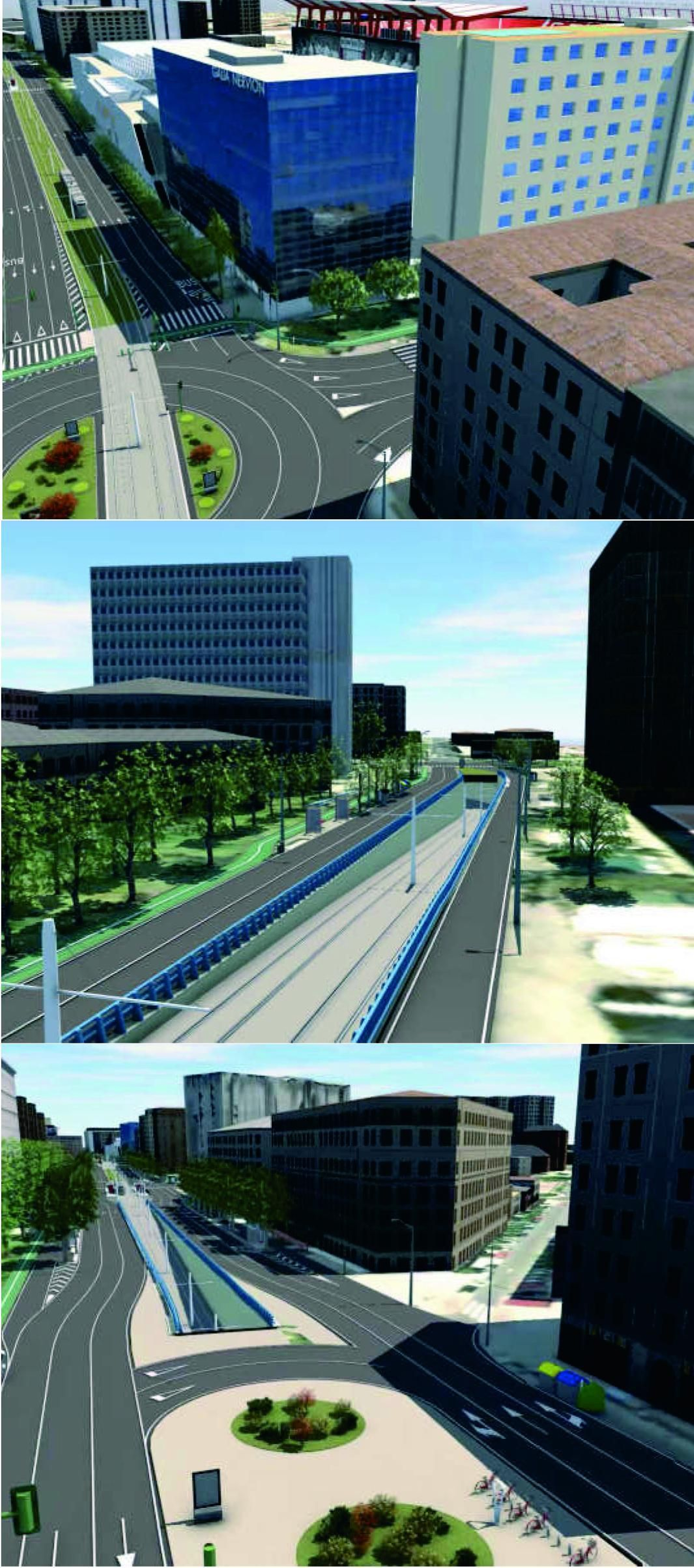 Transformación de la avenida. El acerado de ambos lados de San Francisco Javier será ampliado en varios metros, ya que ocuparían las dos vías de servicios que existen y las plazas de aparcamientos. La orilla de la calle estaría dividida en dos zonas: una para que los transeúntes caminen y otra formada por un corredor verde.