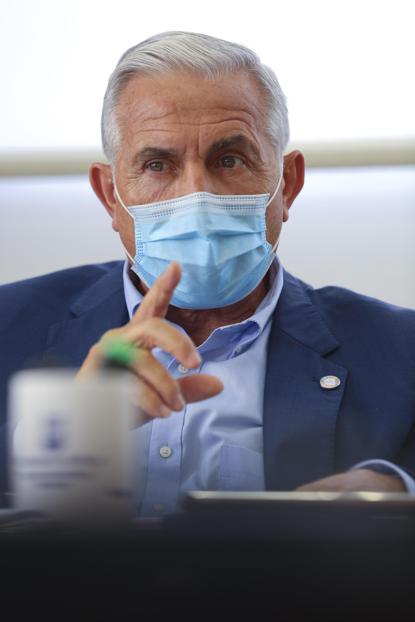 Del Río, durante la entrevista.