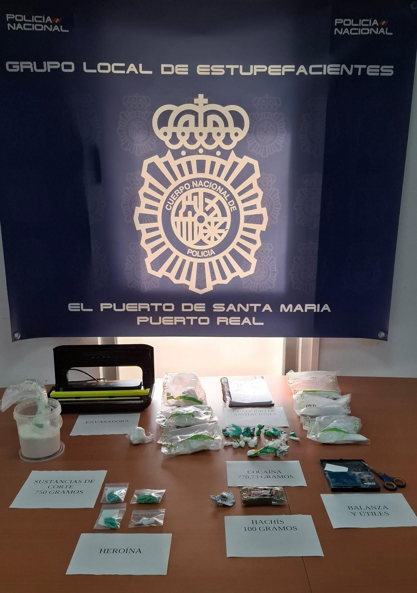 Droga incautada en la operación