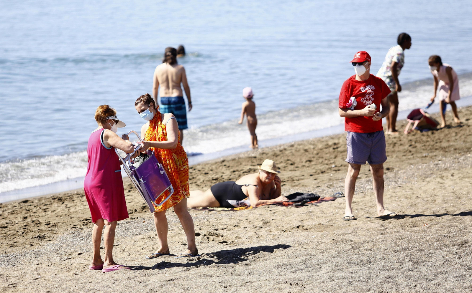 Fotos del primer domingo de playa sin el estado de alarma