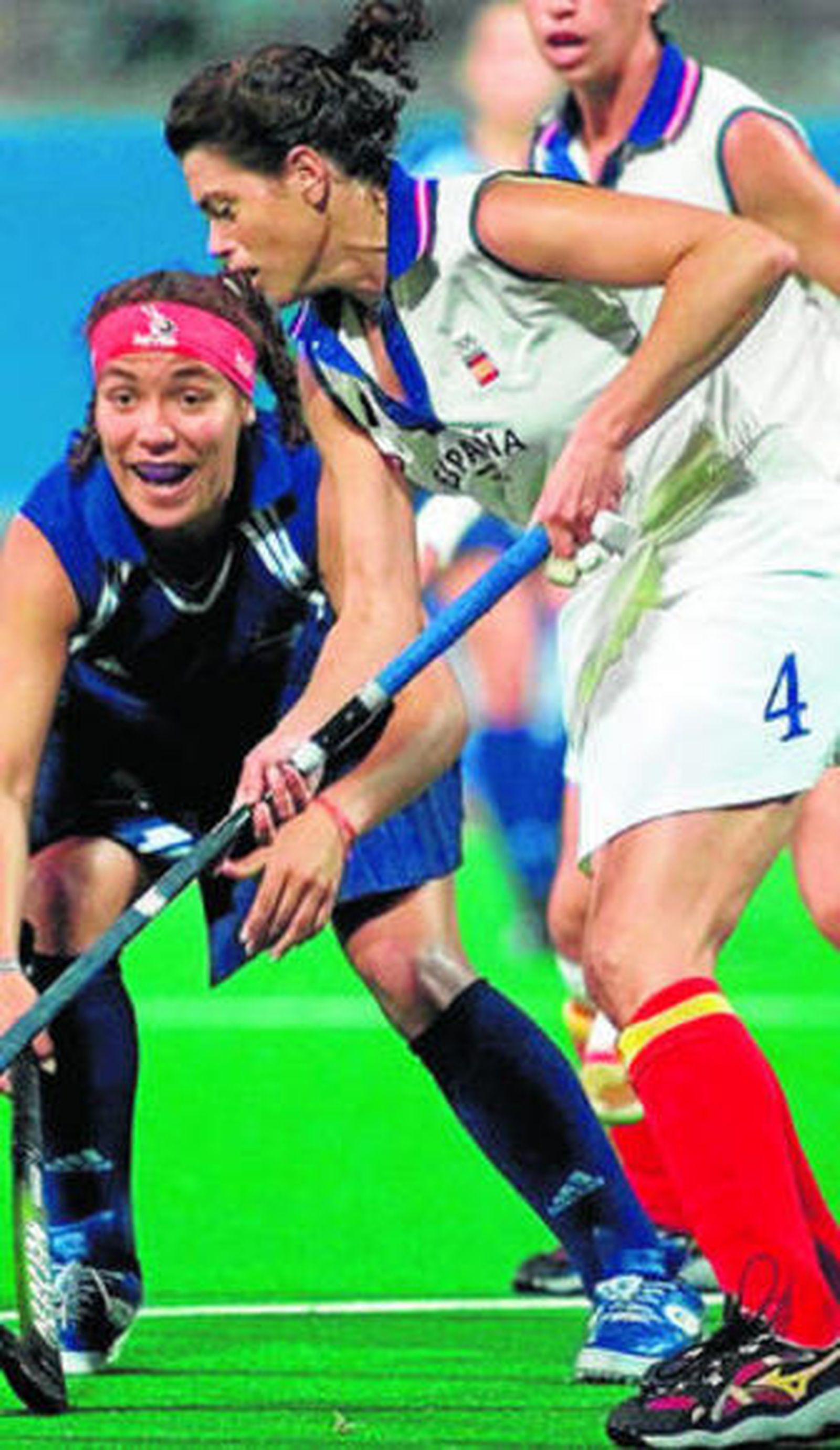 Carmen Barea, durante uno de los encuentros que disputó en Sidney 2000.