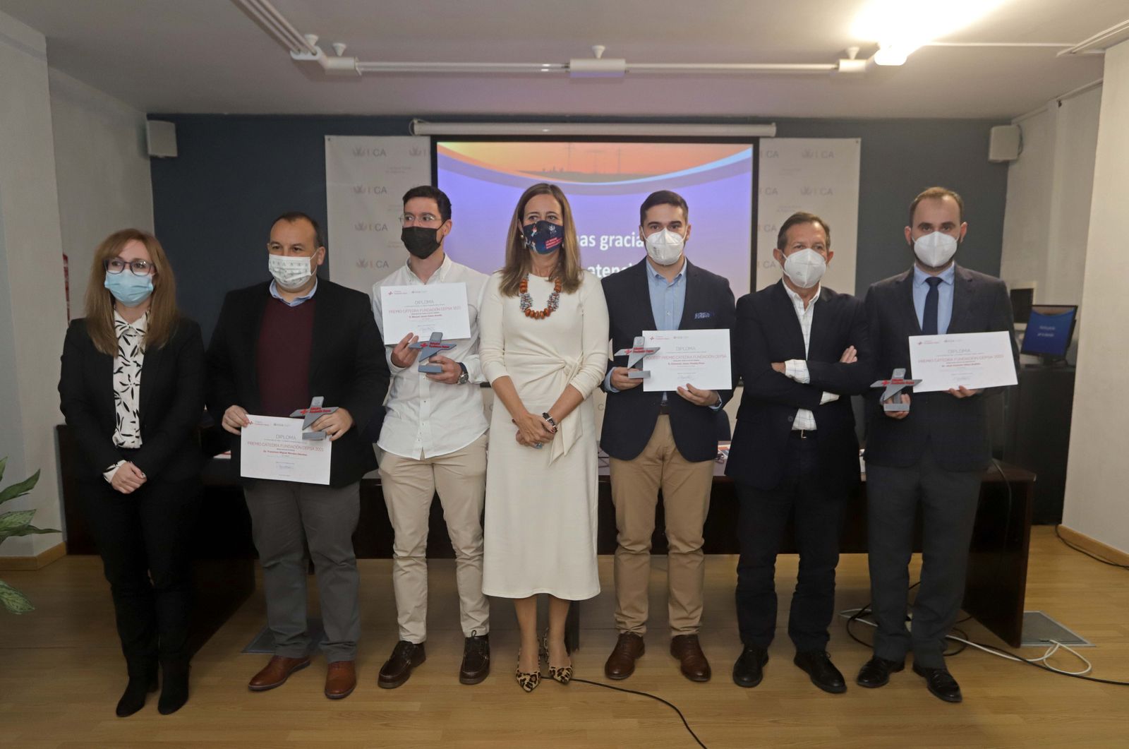 Los premiados por la Cátedra Fundación Cepsa.