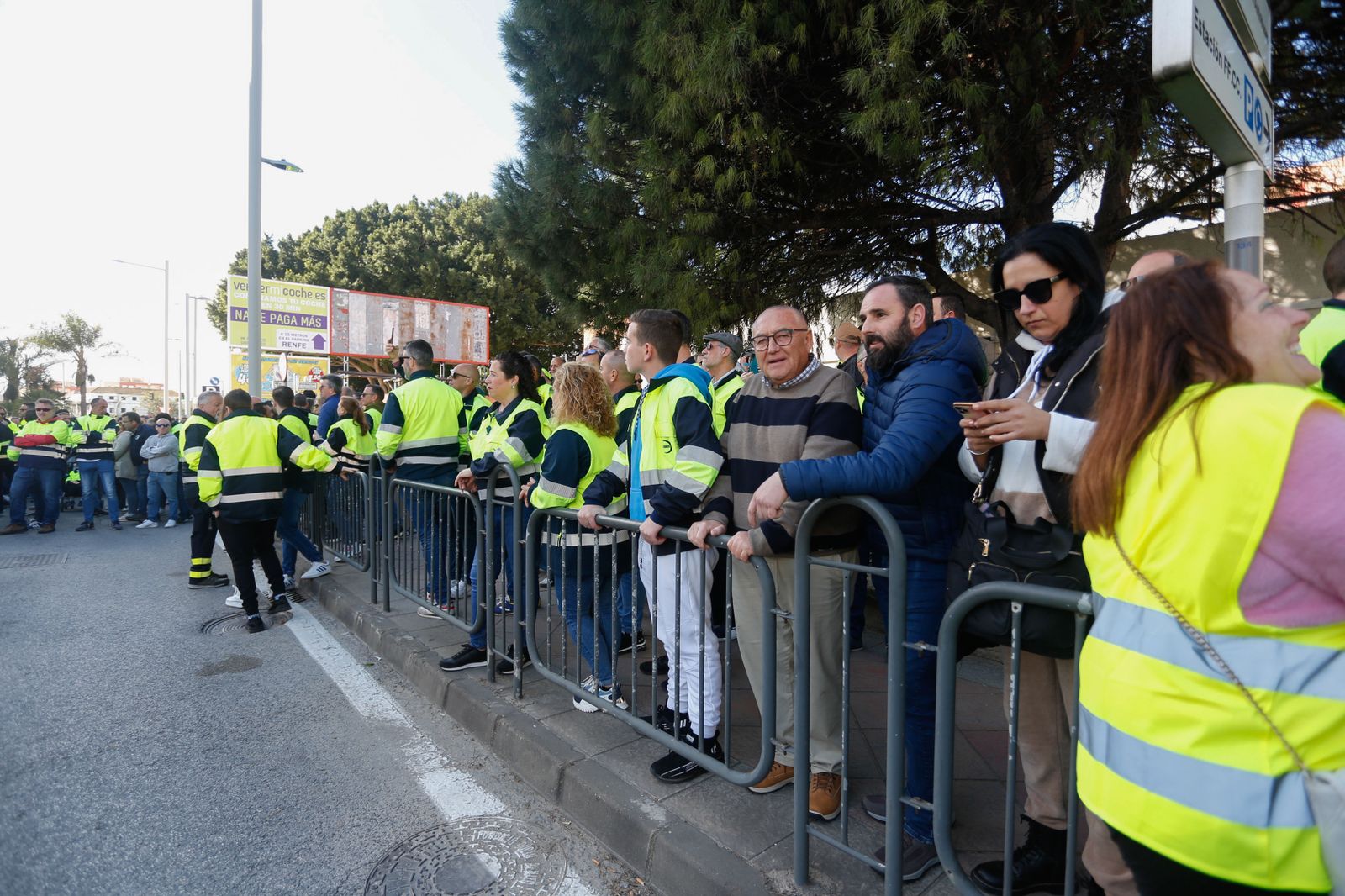 Las fotos de la manifestación de los trabajadores en huelga de Acerinox en Algeciras