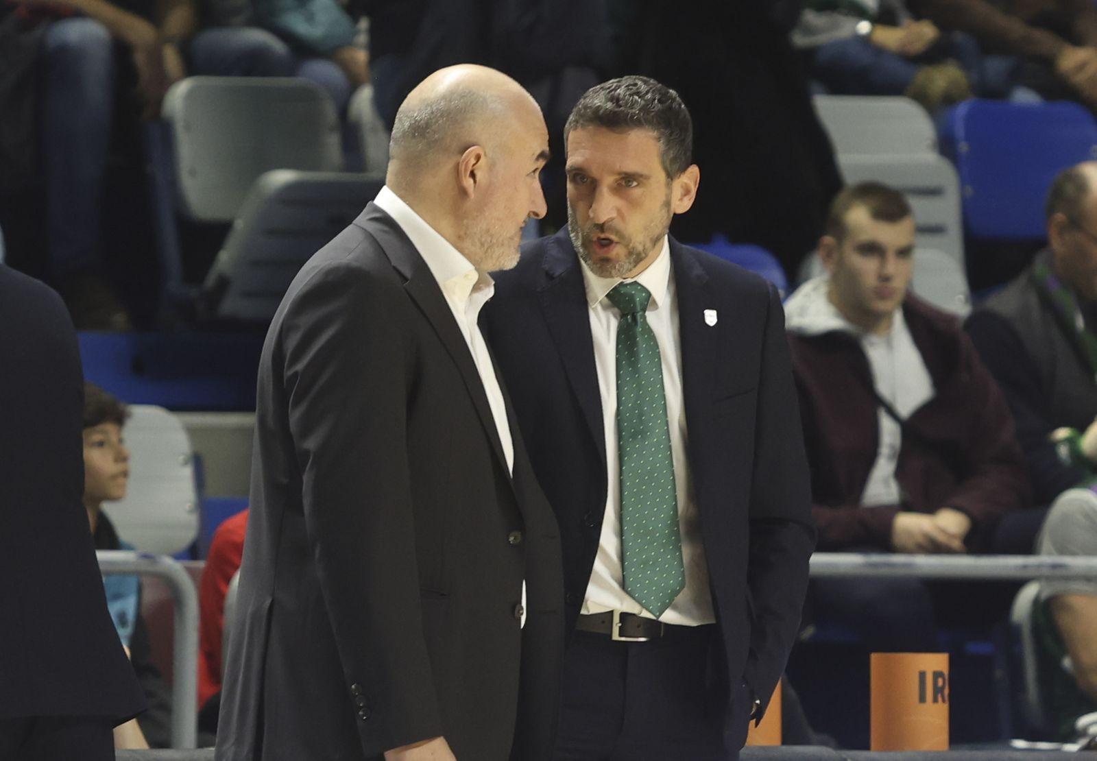 Jaume Ponsarnau, con Ibon Navarro.