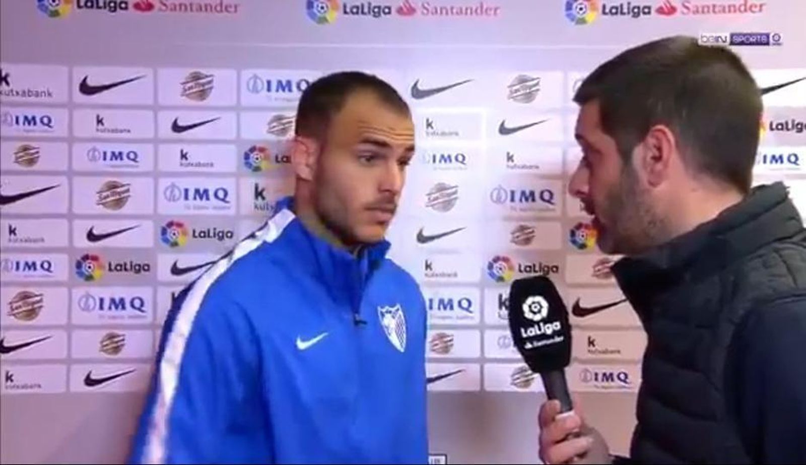 Sandro, atendiendo a beIN tras la derrota en San Mamés.