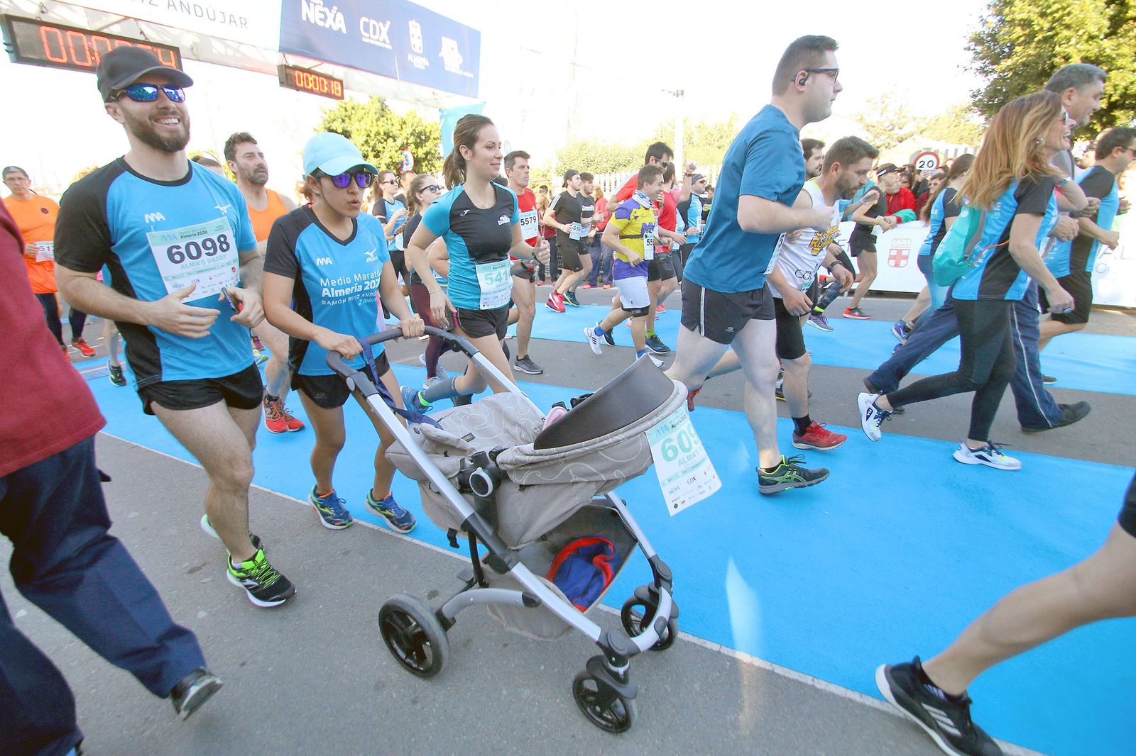 Salida de los 9 Kilómetros Saludables, prueba conjunta con el Medio Maratón.
