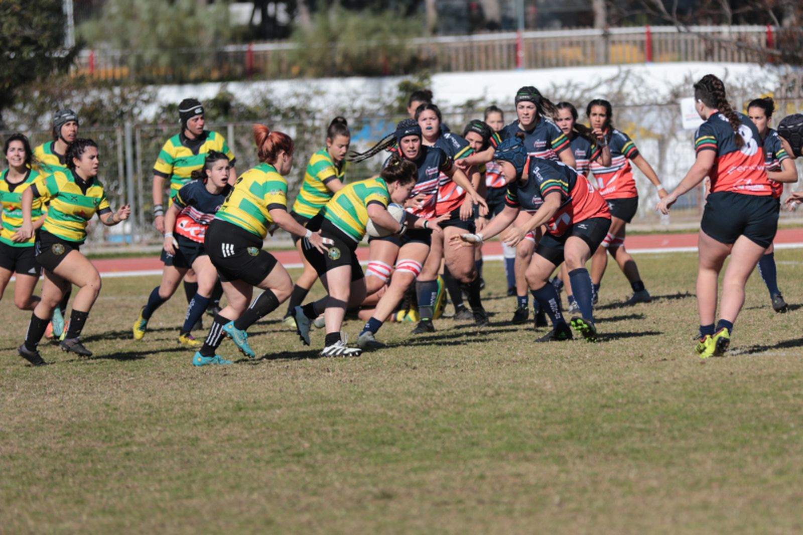 Imagen del partido jugado por el femenino del CRAP contra Escorionas.