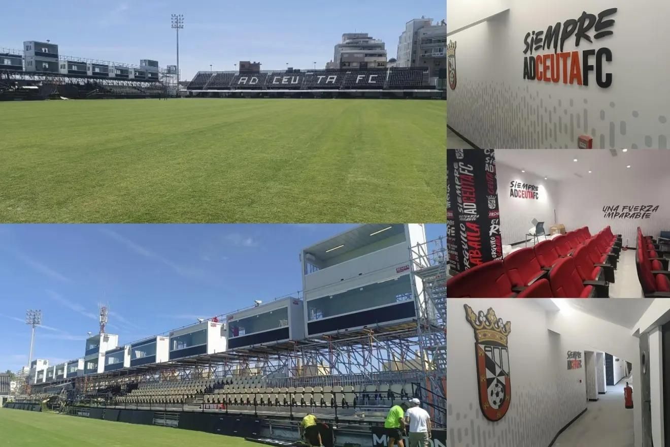 Premio europeo al AC Ceuta por acondicionar en tiempo récord su estadio