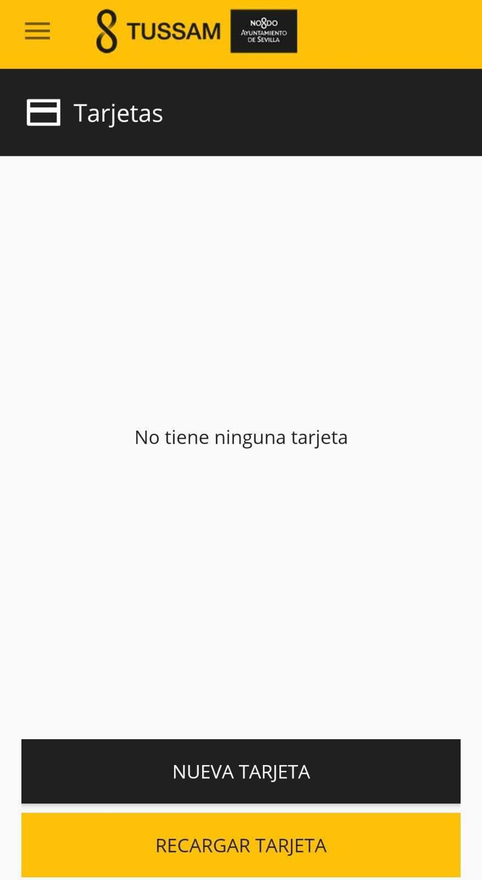 Segundo paso para recargar la tarjeta