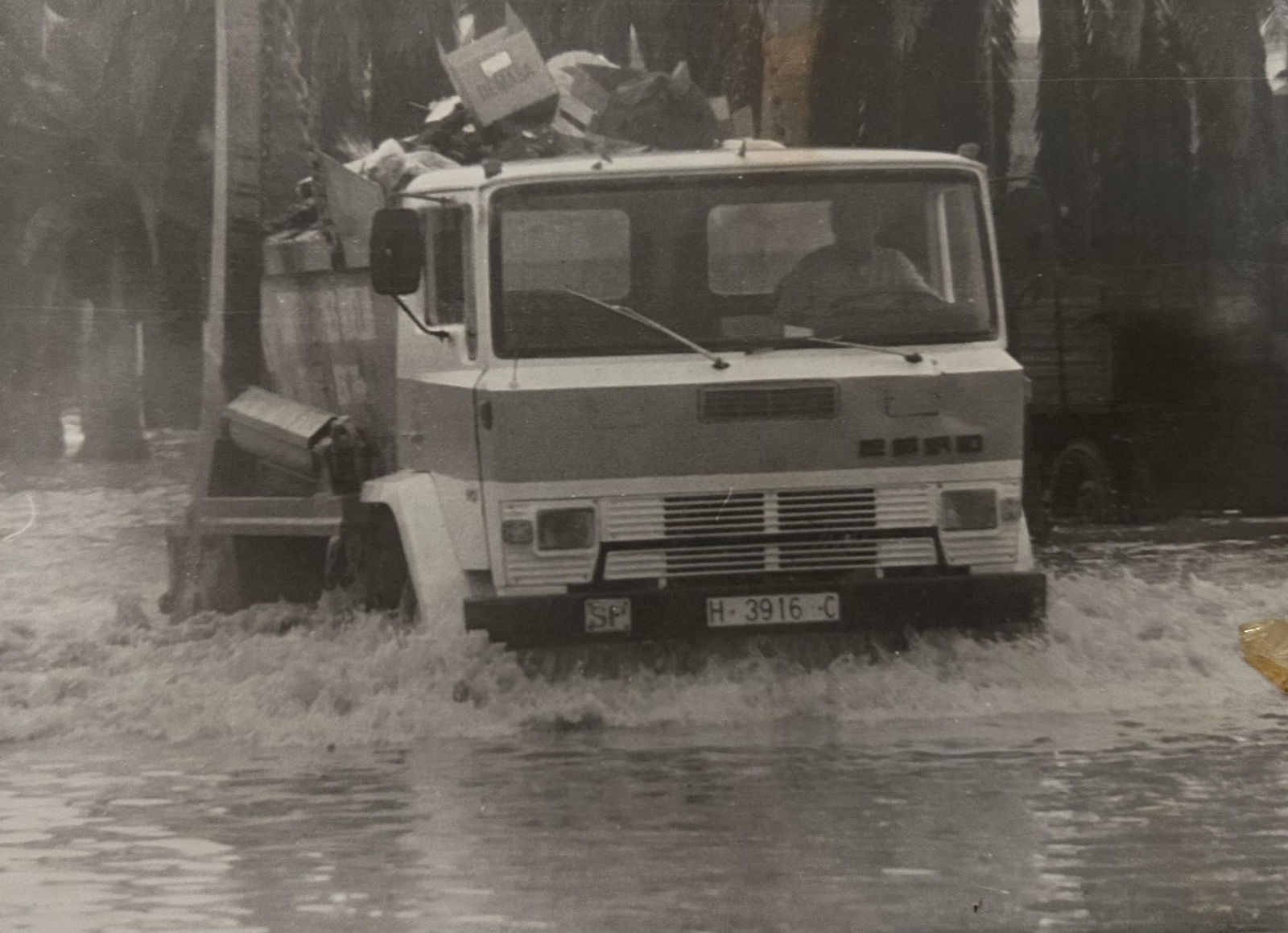 Efectos del temporal e inundaciones de enero de 1996 en Huelva.