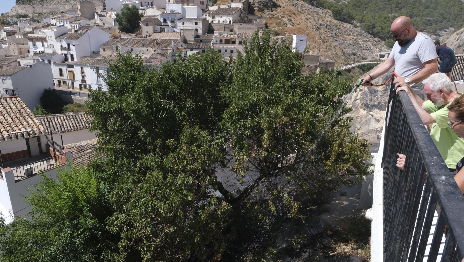 Imágenes del incendio de Vélez Blanco