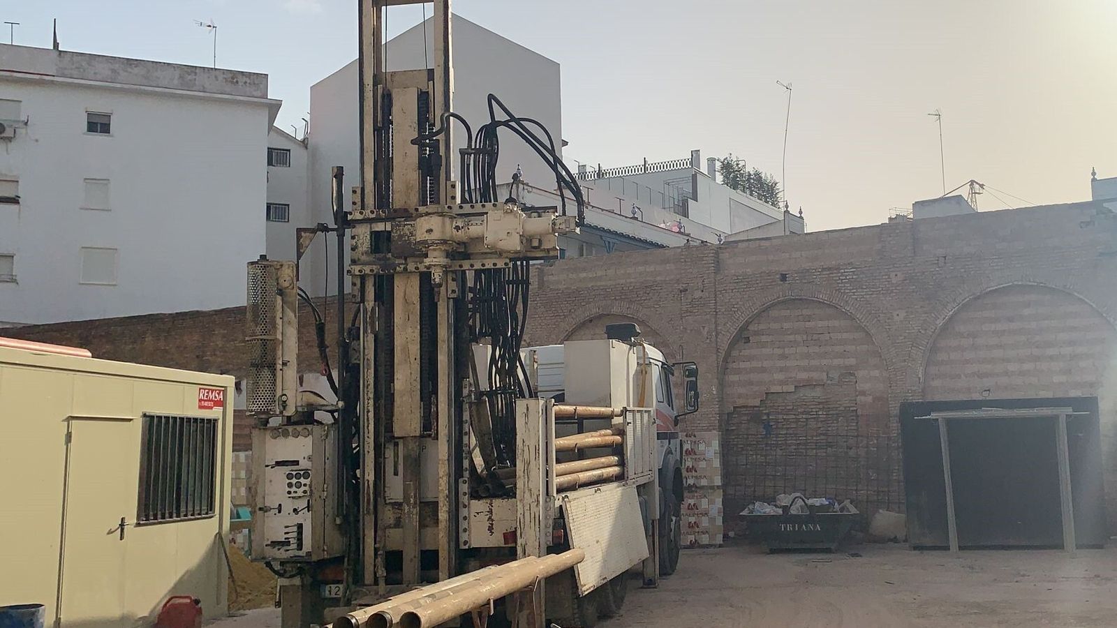 Sondeos geotécnicos en la parcela de Tejares.