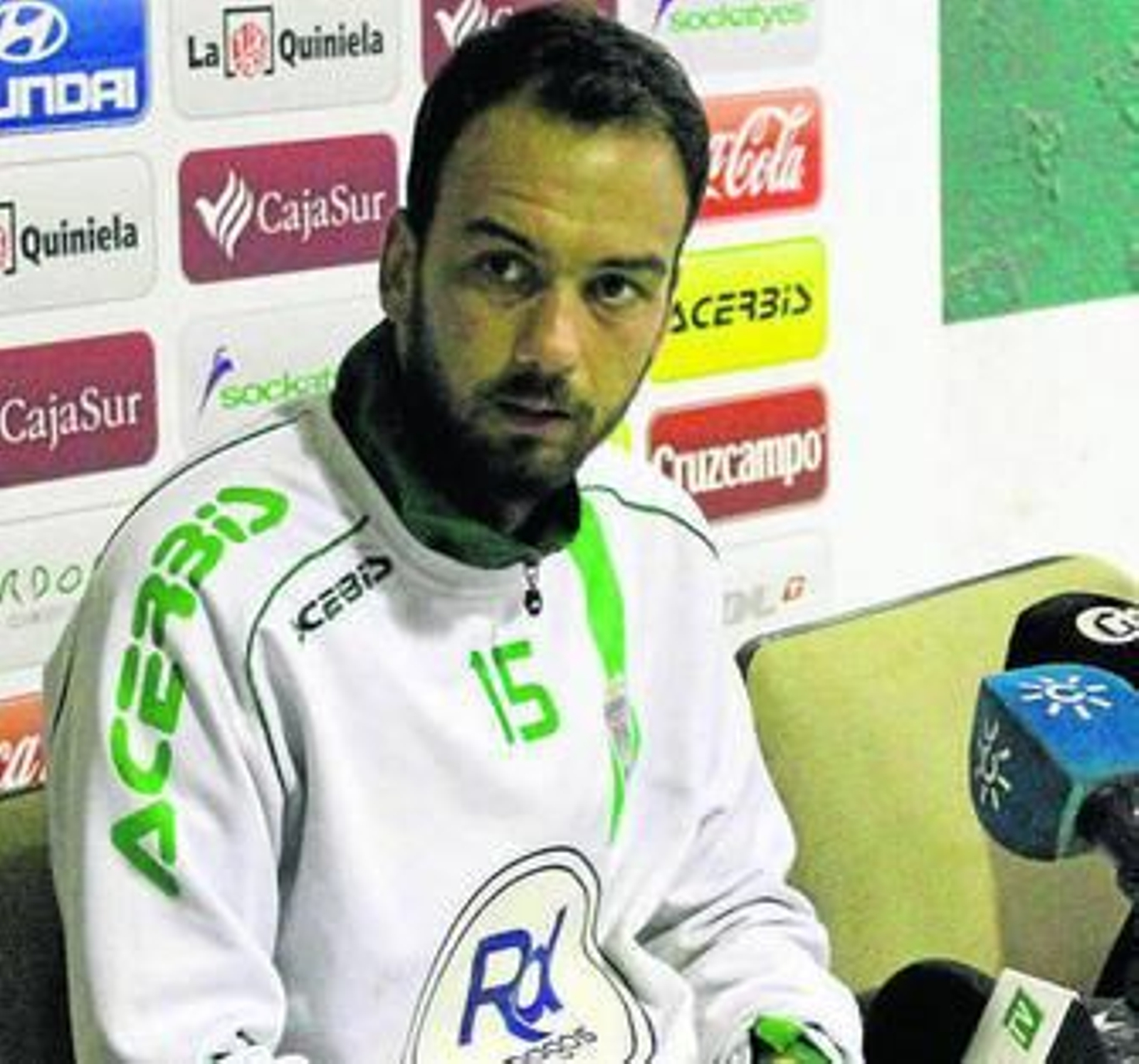 Deivid, durante su comparecencia de ayer.