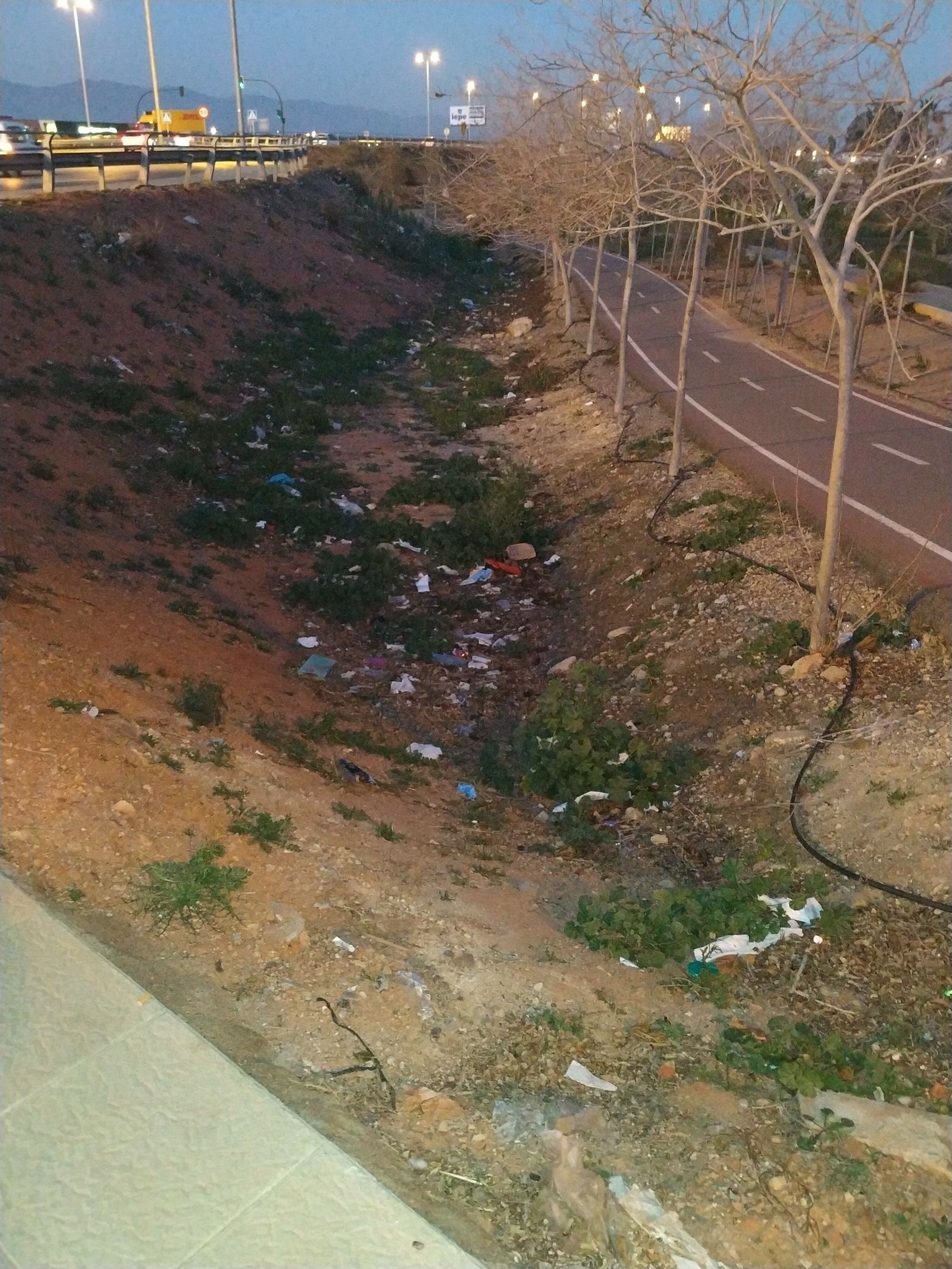 El recinto ferial de la Vega de Acá, en horas bajas